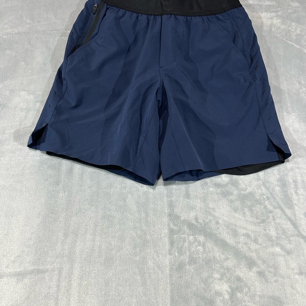 Ten Thousand Dark Blue Athletic Shorts-Small